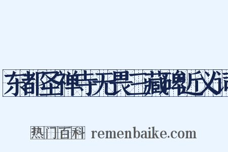 东都圣禅寺无畏三藏碑近义词是什么意思的图片